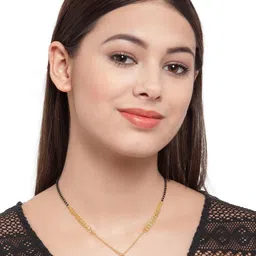 Anouk Gold-Plated Cubic Zirconia Studded Mangalsutra-picture-37