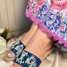 SANDAL STORIES Women Embellished Open Toe Flats image 3