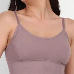 FIBO STEEL Pack of 2 Full Coverage Lightly Padded Cami Bra image 2