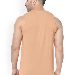 SLOWLORIS Pack Of 2 Printed Round Neck Sleeveless Bio-Wash Gym Vests image 2