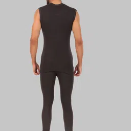 inner element Men's Round Neck Thermal Set of Sleeveless Top + Pant image 3