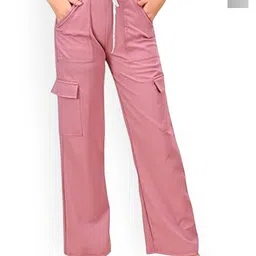 LOVO Girls Pack of 2 Relaxed Loose Fit High-Rise Cargos-image-56