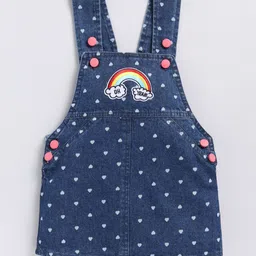 SNUGGLY MONKEY Polka Dot Print Pinafore Dress image 4