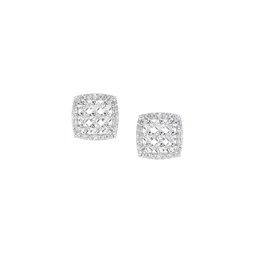 Sparkles Lab Grown Diamond 1 Carat Round Halo Stud Earrings for Women-picture-37