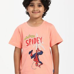 Nauti Nati Boys Spider Man Printed Antimicrobial Cotton T-Shirt-picture-21