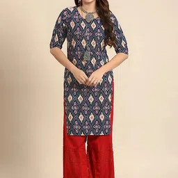 arangya Women Geometric Printed Crepe Kurta-picture-25