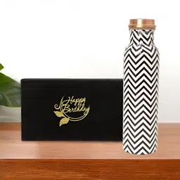 INTERNATIONAL GIFT Multicoloured Single Copper Solid Water Bottle-image-73