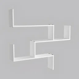 SIVOM White Multipurpose Modular Wall Shelves image 3