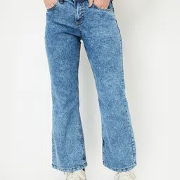 max Women Slash Knee Heavy Fade Jeans-picture-36