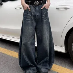 StyleCast Men Mid-Rise Baggy Fit Light Fade Jeans-picture-52