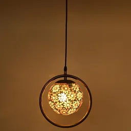 SOMIL Printed Glass Cylinder Ceiling Lamps image 2