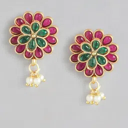 Anouk Gold-Plated Copper Artificial Stones & Beads Jewellery Set image 5