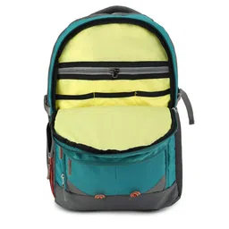Provogue Unisex Sea Green & Grey Backpack with Reflective Strip image 5