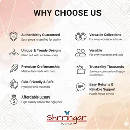 shringaar by neha Rhodium-Plated Cubic Zirconia Stiudded Finger Ring image 5