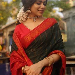 Moda Rapido Woven Design Zari Art Silk Handloom Banarasi Saree image 5