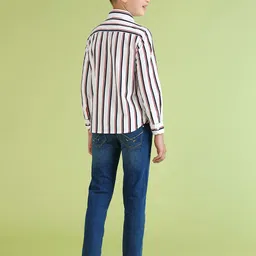 U.S. Polo Assn. Kids Boys Corduroy Pure Cotton Striped Casual Shirt image 4