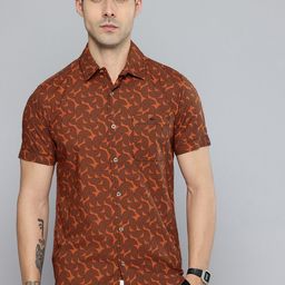 Mufti Geometric Printed Pure Cotton Casual Shirt-picture-16