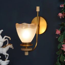 Plazo Gold Metal Wall Sconces by Eliante by Jainsons Lights-picture-9