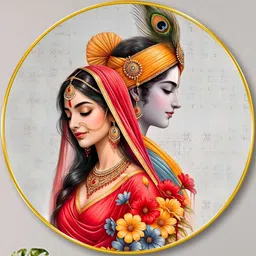 SAF Multicoloured MDF Religious Wall Paintings-picture-39