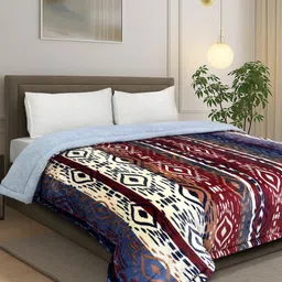 Signature Pink & Red Geometric Heavy Winter Blanket-picture-37