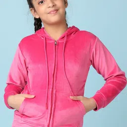 V-Mart Girls Hooded Cotton Sweatshirt-image-87