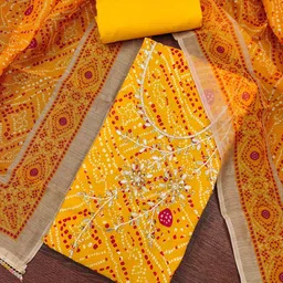 KALINI Printed Unstitched Dress Material-picture-28