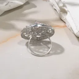 Niska Cubic-Zirconia Studded Finger Ring image 3