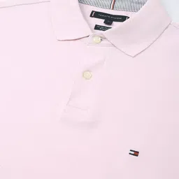 Tommy Hilfiger Men Solid Polo Collar Cotton T-shirt image 5