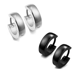 shobhram Unisex Silver Earrings-picture-53