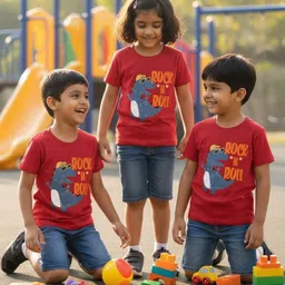 BAESD Unisex Kids Cotton Tshirts-picture-36