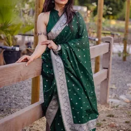 AVANTIKA FASHION Ethnic Motifs Woven Design Zari Kanjeevaram Saree image 3