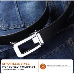 Killer Men Textured Leather Formal Belt image 4