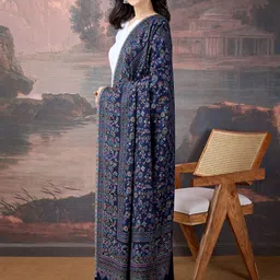 sangria House of Pataudi Women Floral Woven Design Shawl image 4