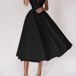 bebe Fit & Flare Midi Dress-picture-11