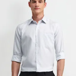 Arrow Men Manhattan Spread Collar Micro Checked Cotton Slim Fit Formal Shirt-image-68