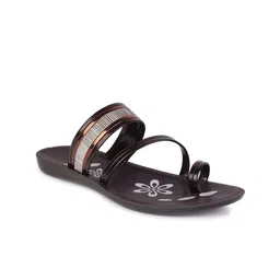 DRACKFOOT Women Printed One Toe Flats image 4