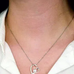 Rakva Women White Necklace and Chains image 2