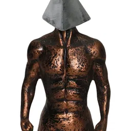 MISS PEACH GoldToned Human Figure Showpiece image 5