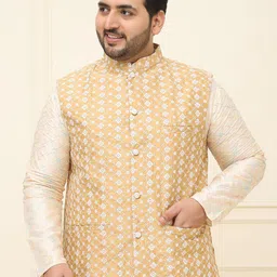 SOJANYA PLUS Woven Design Woven Nehru Jackets-picture-39