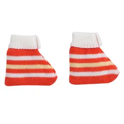 Little Angels Unisex Baby Striped Woollen Cardigan Sweaters with Pant,Cap &Socks Set image 2