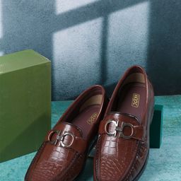 ID Men Textured Formal Loafer Shoes-picture-20