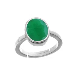 RRVGEM 12.50 KT Silver Plated Rashi Ratna Adjustable Ring-picture-13
