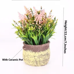 Home Bloom Pink 1 Pieces Artificial Plant With Pot image 4