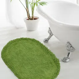 Aura Green Self Design Cotton Anti-Skid Doormats-picture-21