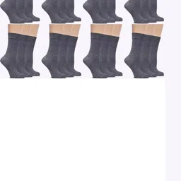 MUKHAKSH Unisex Grey Socks image 1