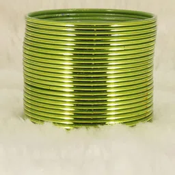 ZULKA Set of 48 Simple Plein Glossy Finished Metal Bangles-picture-23