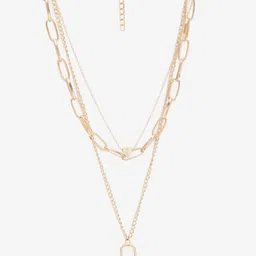YouBella Pack Of 2 Gold-Plated Layered Necklace image 4