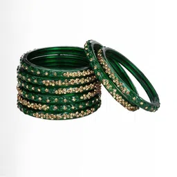 1ST TIME Green Alloy Bangle image 2
