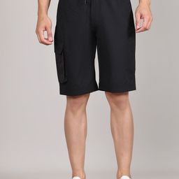 HOUSE OF VEDAS Men Mid-Rise Regular Fit Training or Gym Cargo Shorts-picture-43