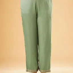 JAYPORE Women Embroidered Trousers-image-91